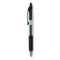 Comfort Grip Gel Pen, Retractable, Medium 0.7 Mm, Black Ink, Clear/black Barrel, 36/pack