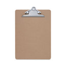 Hardboard Clipboard, 1.25" Clip Capacity, Holds 8.5 X 11 Sheets, Brown