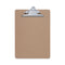 Hardboard Clipboard, 1.25" Clip Capacity, Holds 8.5 X 11 Sheets, Brown