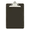 Plastic Clipboard With High Capacity Clip, 1.25" Clip Capacity, Holds 8.5 X 11 Sheets, Translucent Black