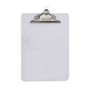 Plastic Clipboard With High Capacity Clip, 1.25" Clip Capacity, Holds 8.5 X 11 Sheets, Clear