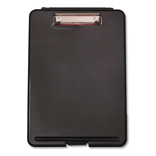 Storage Clipboard, 0.5" Clip Capacity, Holds 8.5 X 11 Sheets, Black