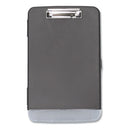 Storage Clipboard With Pen Compartment, 0.5" Clip Capacity, Holds 8.5 X 11 Sheets, Black