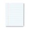 Glue Top Pads, Narrow Rule, 50 White 8.5 X 11 Sheets, Dozen