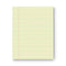 Glue Top Pads, Narrow Rule, 50 Canary-yellow 8.5 X 11 Sheets, Dozen