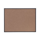 Tech Cork Board, 48 X 36, Cork Surface, Black Aluminum Frame