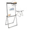 Foldable Double-sided Dry Erase Easel, Two Configurations, 29 X 41, White Surface, Black Plastic Frame