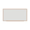 Deluxe Melamine Dry Erase Board, 96 X 48, Melamine White Surface, Oak Fiberboard Frame