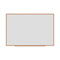 Deluxe Melamine Dry Erase Board, 72 X 48, Melamine White Surface, Oak Fiberboard Frame