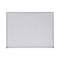 Melamine Dry Erase Board With Aluminum Frame, 24 X 18, White Surface, Anodized Aluminum Frame