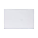 Melamine Dry Erase Board With Aluminum Frame, 36 X 24, White Surface, Anodized Aluminum Frame