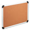 Cork Board With Aluminum Frame, 48 X 36, Natural Surface, Silver Frame