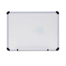 Modern Melamine Dry Erase Board With Aluminum Frame, 24 X 18, White Surface