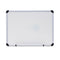 Modern Melamine Dry Erase Board With Aluminum Frame, 24 X 18, White Surface