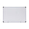 Modern Melamine Dry Erase Board With Aluminum Frame, 36 X 24, White Surface