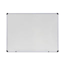 Modern Melamine Dry Erase Board With Aluminum Frame, 48 X 36, White Surface