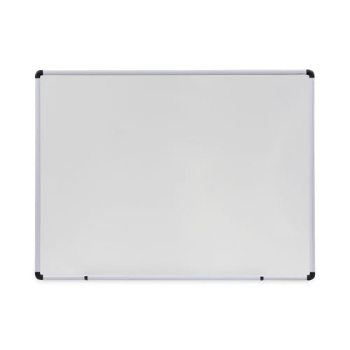 Modern Melamine Dry Erase Board With Aluminum Frame, 48 X 36, White Surface