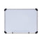 Magnetic Steel Dry Erase Marker Board, 24 X 18, White Surface, Aluminum/plastic Frame