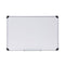 Deluxe Porcelain Magnetic Dry Erase Board, 36 X 24, White Surface, Silver/black Aluminum Frame