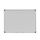 Deluxe Porcelain Magnetic Dry Erase Board, 48 X 36, White Surface, Silver/black Aluminum Frame