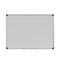 Deluxe Porcelain Magnetic Dry Erase Board, 48 X 36, White Surface, Silver/black Aluminum Frame