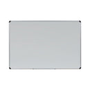 Deluxe Porcelain Magnetic Dry Erase Board, 72 X 48, White Surface, Silver/black Aluminum Frame