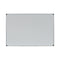 Deluxe Porcelain Magnetic Dry Erase Board, 72 X 48, White Surface, Silver/black Aluminum Frame