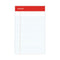 Perforated Ruled Writing Pads, Narrow Rule, Red Headband, 50 White 5 X 8 Sheets, Dozen