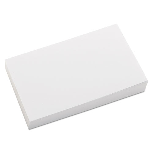 Unruled Index Cards, 3 X 5, White, 500/pack