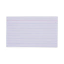 Ruled Index Cards, 3 X 5, White, 100/pack