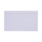 Ruled Index Cards, 3 X 5, White, 100/pack