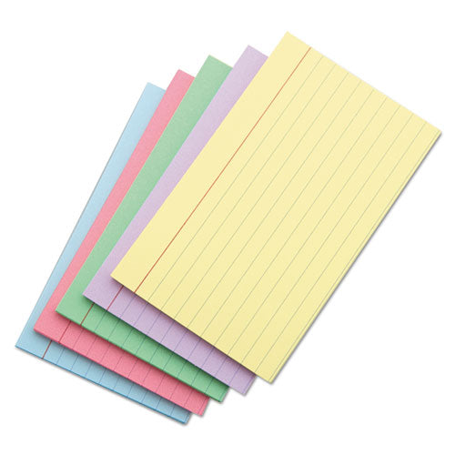 Index Cards, Ruled, 3 X 5, Assorted, 100/pack