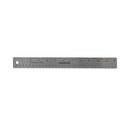 Stainless Steel Ruler With Cork Back And Hanging Hole, Standard/metric, 12" Long