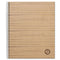 Deluxe Sugarcane Based Notebooks, Kraft Cover, 1-subject, Medium/college Rule, Brown Cover, (100) 11 X 8.5 Sheets