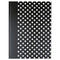 Casebound Hardcover Notebook, 1-subject, Wide/legal Rule, Black/white Cover, (150) 10.25 X 7.63 Sheets