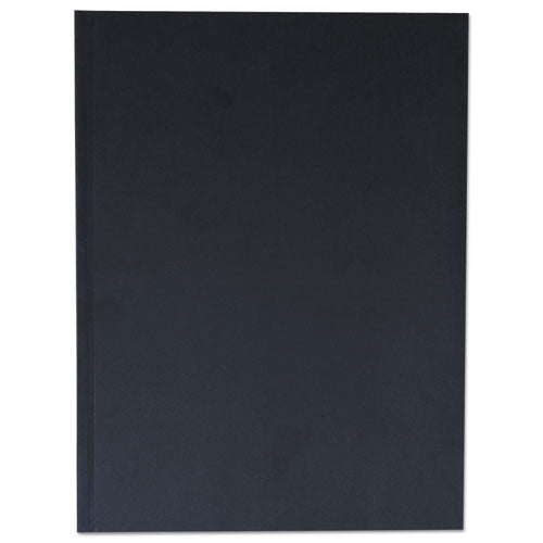 Casebound Hardcover Notebook, 1-subject, Wide/legal Rule, Black Cover, (150) 10.25 X 7.63 Sheets