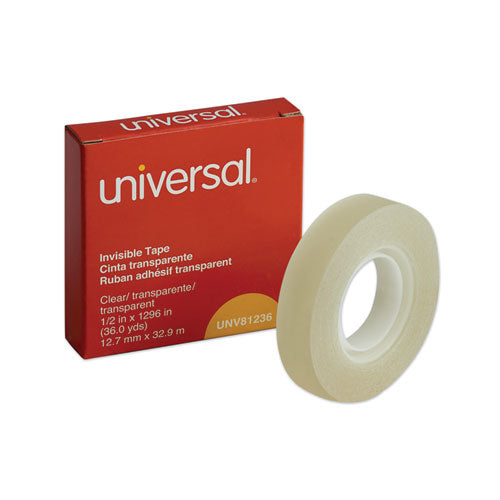 Invisible Tape, 1" Core, 0.5" X 36 Yds, Clear