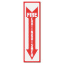 Glow In The Dark Sign, 4 X 13, Red Glow, Fire Extinguisher