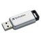 Store 'n' Go Secure Pro Usb Flash Drive With Aes 256 Encryption, 32 Gb, Silver