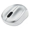 Silent Wireless Blue Led Mouse, 2.4 Ghz Frequency/32.8 Ft Wireless Range, Left/right Hand Use, Silver