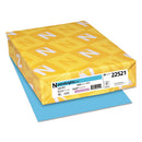 Color Paper, 24 Lb Bond Weight, 8.5 X 11, Lunar Blue, 500 Sheets/ream