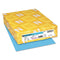 Color Paper, 24 Lb Bond Weight, 8.5 X 11, Lunar Blue, 500 Sheets/ream