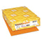 Exact Brights Paper, 20 Lb Bond Weight, 8.5 X 11, Bright Orange, 500/ream