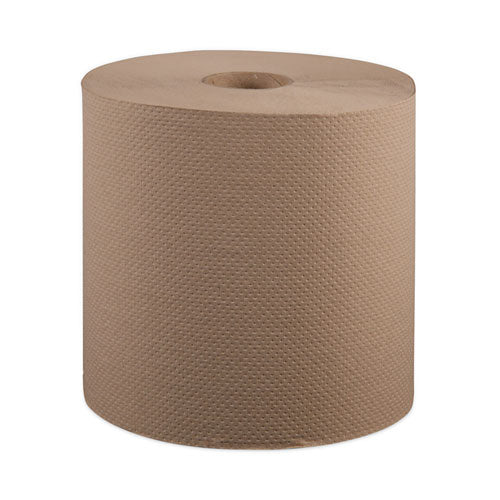 Hardwound Roll Towels, 1-ply, 8" X 800 Ft, Natural, 6 Rolls/carton