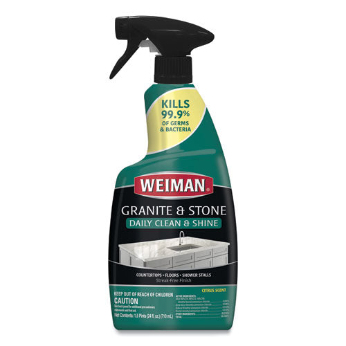 Granite Cleaner And Polish, Citrus Scent, 24 Oz Spray Bottle