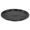 Caterline Casuals Thermoformed Platters, 12" Diameter, Black. Plastic, 25/carton