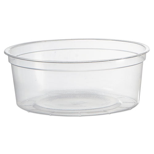 Deli Containers, 8 Oz, Clear, Plastic, 50/pack, 10 Pack/carton