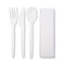 Ecosense Renewable Psm Wrapped Cutlery Kit, White, 250/carton