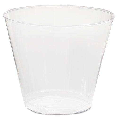 Comet Plastic Tumbler, 5 Oz, Clear, Squat, 50/pack, 20 Packs/carton