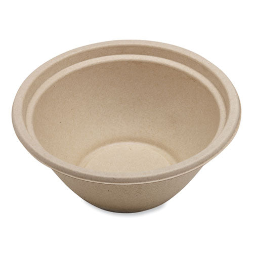 Fiber Bowls, 32 Oz, 7.4 X 7.4 X 3.2, Natural, Paper, 500/carton